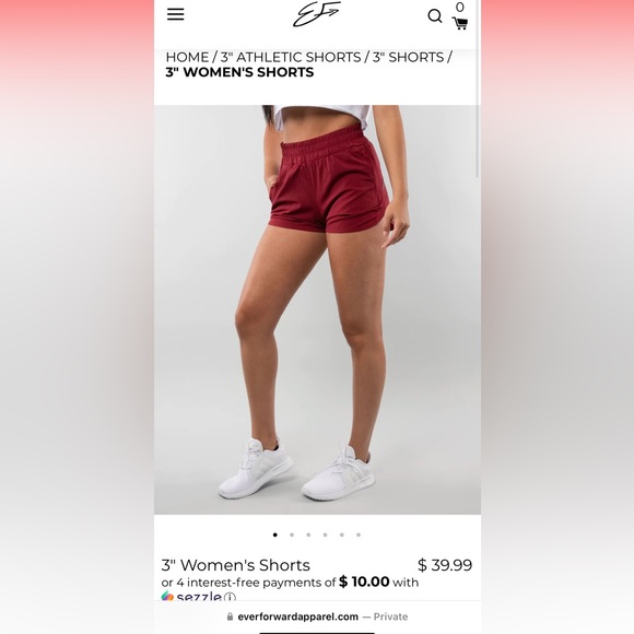 Ever Forward athletic 3 inch inseam shorts - Picture 2 of 8